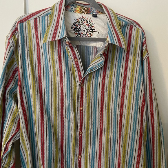 Robert Graham collared button down shirt - Picture 1 of 3